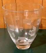 Decorative Cut Glass Vase