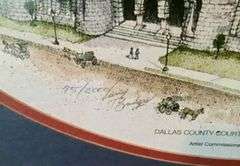 Framed Limited Edition Signed Art Print - Dallas County Courthouse