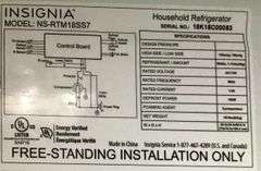 Insignia Model NS-RTM18SS7 Refrigerator/Freezer