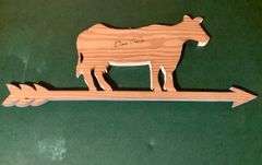 Wood Cow Sign