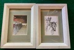 2 Framed Equestrian Art