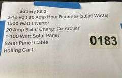 Solar Panel and Battery Kit #2
