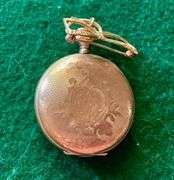Small South Bend Pocket Watch and 2 Bank Tags