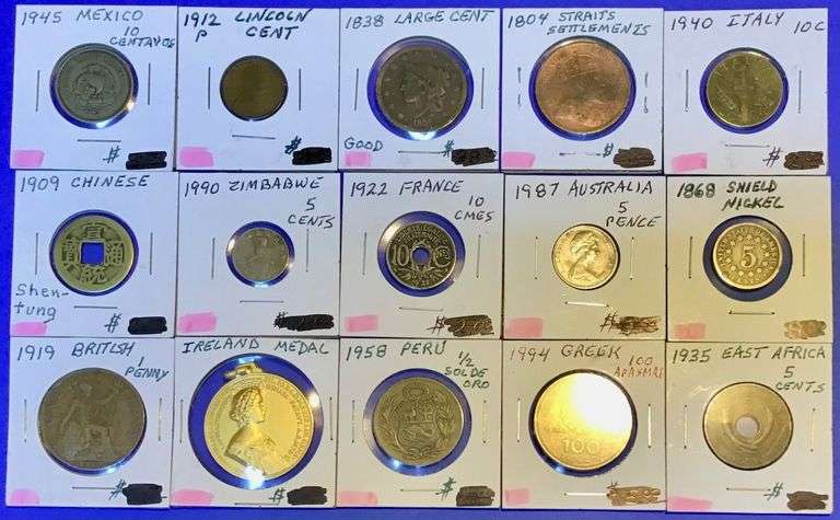 Foreign & Domestic Coin Assortment
