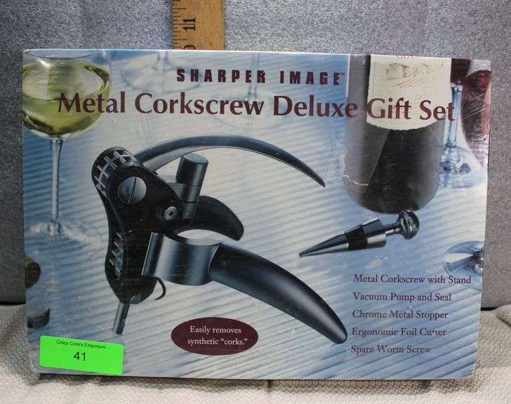 NIB Metal Corkscrew Gift Set image