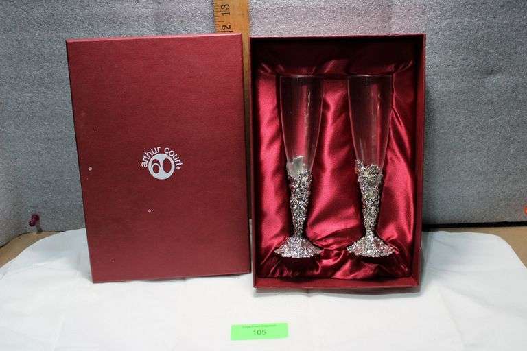 Arthur Court Champagne Glasses image