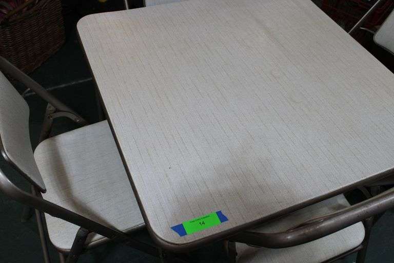 Samsonite Card Table and 4 Chairs image