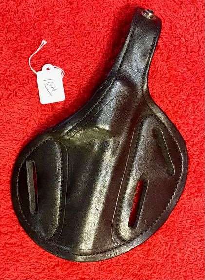 Black Leather 2-Position Pancake Holster image