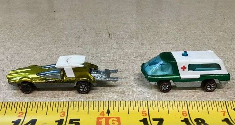 2 Red Line Hot Wheels Cars image