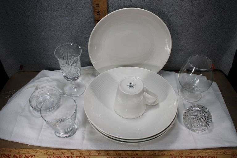 5 Pc Royal Doulton 6 glass/crystal mix image