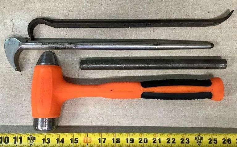Snap-On Dead Blow Hammer and Pry Bars image