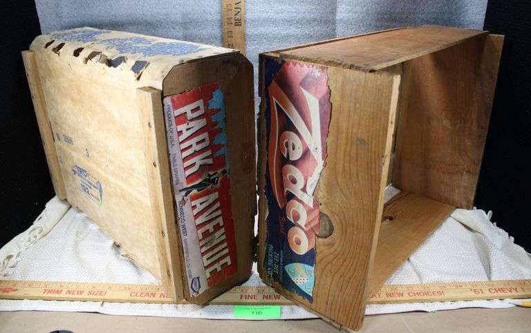 2 Wood Fruit Crates image