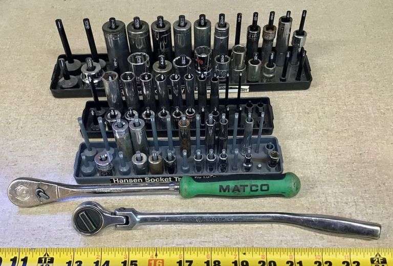 Matco 3/8 Socket Wrenches and Socket Assortment image