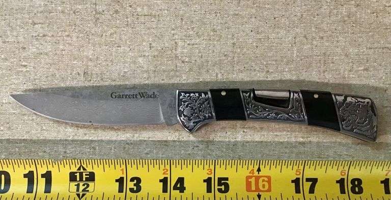 Garrett Wade Damascus Blade Folding Knife image