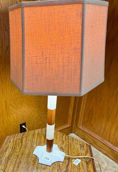 White Marble Base Lamp image