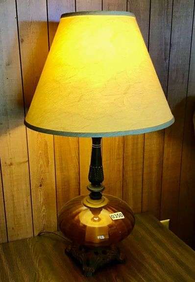 Pair of Glass Globe Lamps image