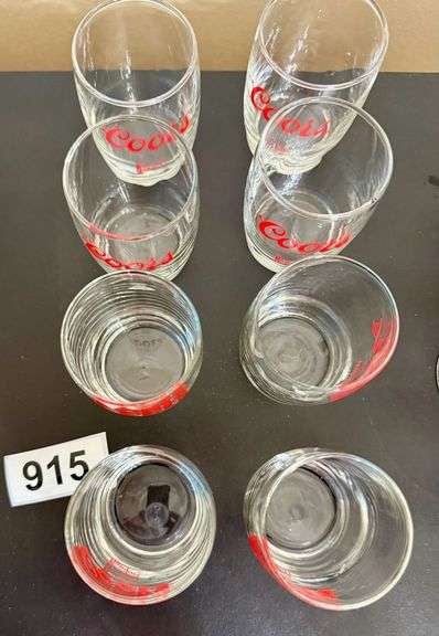 8 Coors Small 6oz Glasses image