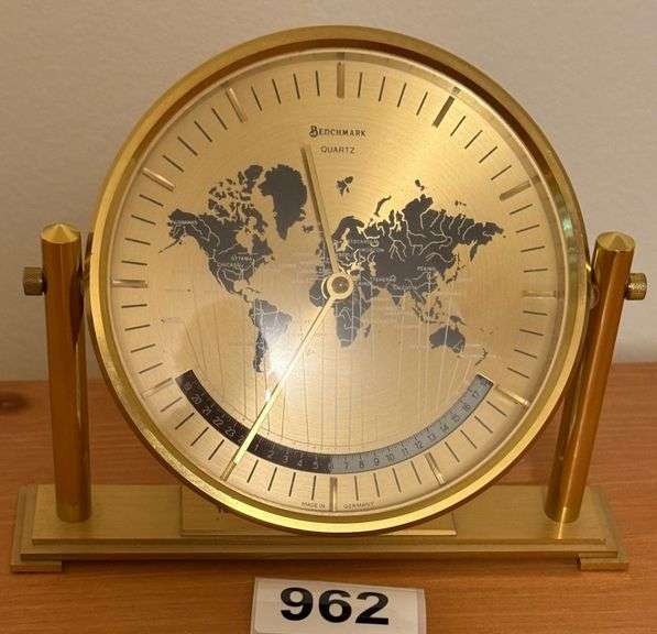 Gold and Glass Clock-1988 100% Achievement Award - Buick image