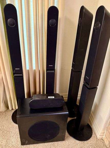 4 Tall Speakers, Woofer and Tweeter Set by Samsung image