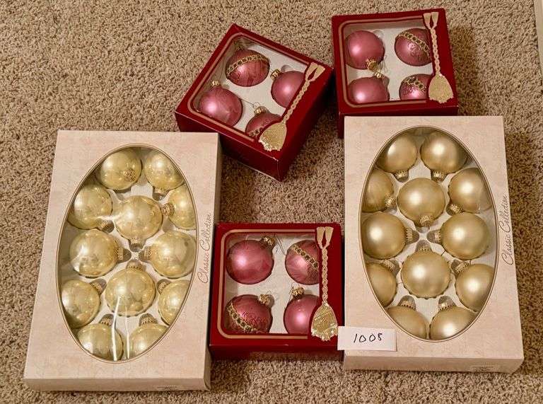 White and Mauve Ornaments image