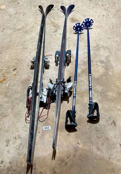 Kastle Mid 160 Snow Skis, Olin Mark 170 Snow Skis & Bag, Scott Poles image