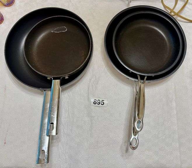 2 Cuisinart Skillets and 2 Thomas Skillets image