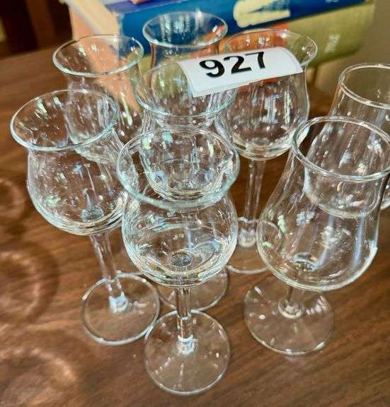 6 Aperitif Wine Glasses and a Set of 2 image