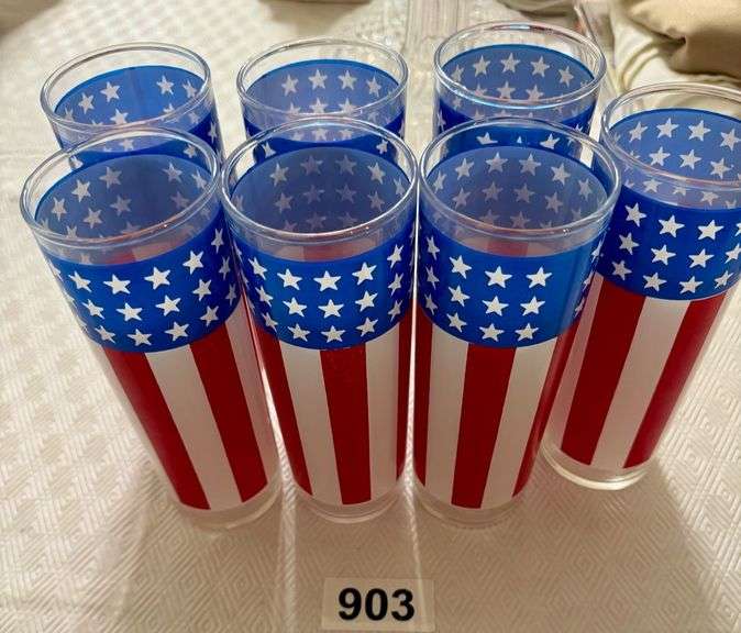 7 Stars and Stripes Collins Glasses image