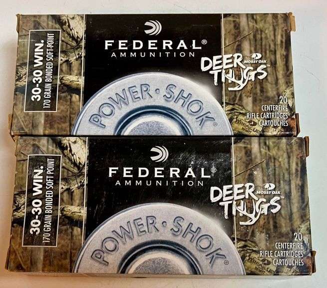 40rds Federal 170gr Bonded Soft Point 30-30Win image