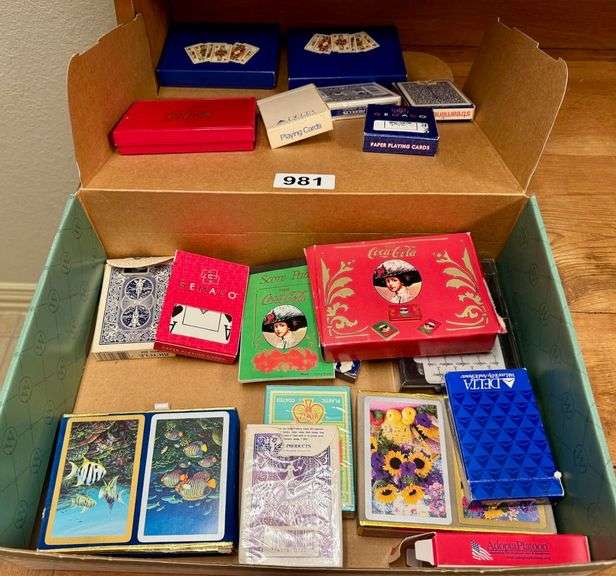 Box of Various Playing Cards image
