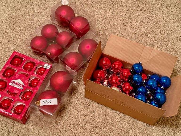 Red and Blue Ornaments image