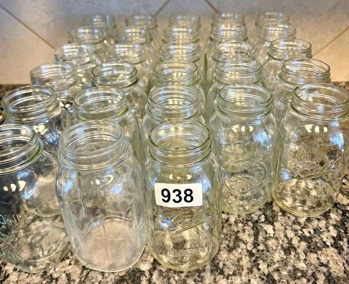 28 Large Canning Jars - 24oz image