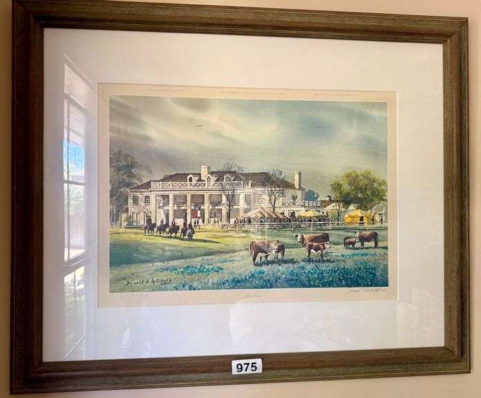 170/500 Numbered Print of Dallas - Barbecue by Donald Mitchell image