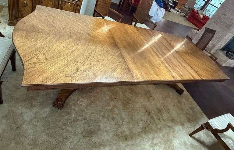 Dining Room Set - Wood Dining Room Table, 2 Buffets and 6 Chairs image