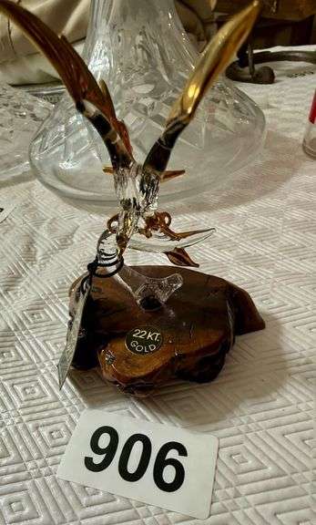 24kt Glass Eagle Statue image
