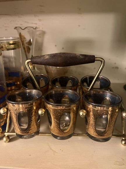 Gold Accent Cocktail Glasses