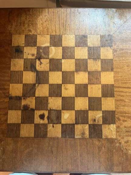 Checker Board Game Table