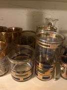 Gold Accent Cocktail Glasses