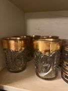 Gold Accent Cocktail Glasses