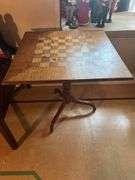 Checker Board Game Table