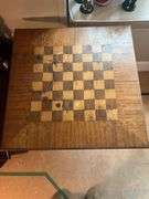 Checker Board Game Table