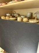 Gold Accent Serving Pieces