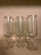 Gold Stem Wine Glasses