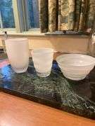 White Glasses and Bowls