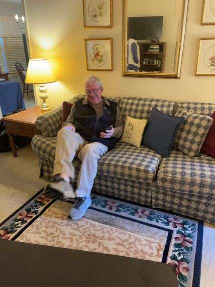 Three-Seat Sofa with Assorted Throw Pillows image