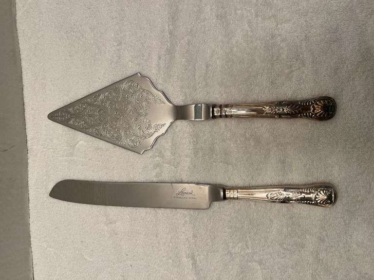 Leonard Stainless Steel Cake Knife and Server Set image