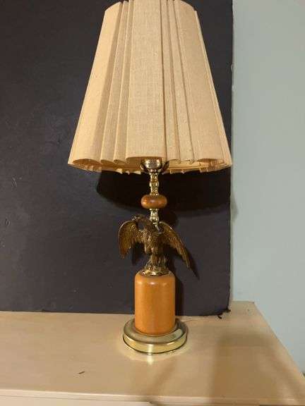 Eagle Table Lamp with Pleated Shade image