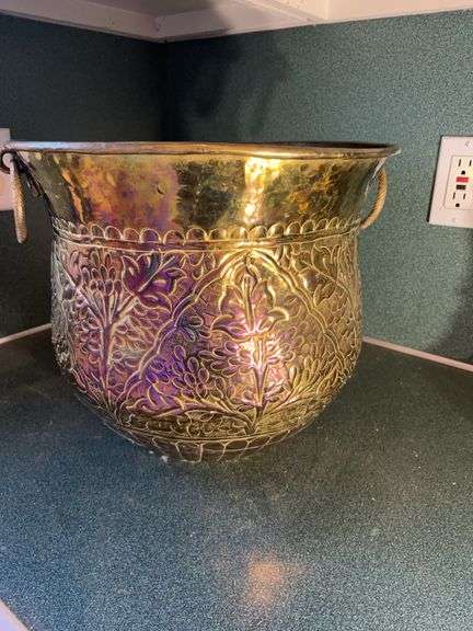 Ornate Brass Pot image