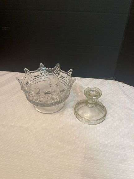 Clear Glass Candle Holder Centerpiece image