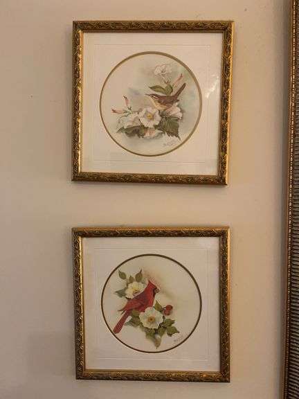 Collection of Four Bonnie Hornsby Bird Watercolor Prints image